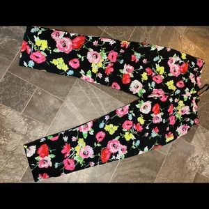 FLORAL SLOUCH PANTS